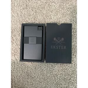 New Ekster Aluminum AirTag Wallet Black RFID Blocking Slim Card Holder